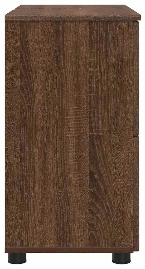 vidaXL Ντουλάπι Μπάνιου Καφέ δρυς 76,5 x 35 x 64 εκ Επεξεργασμένο ξύλο