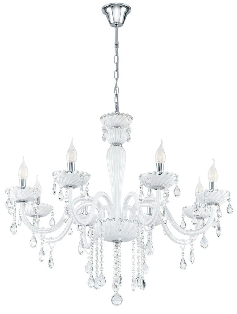 Φωτιστικό Οροφής Carpento 39114 White Eglo Metal, Glass