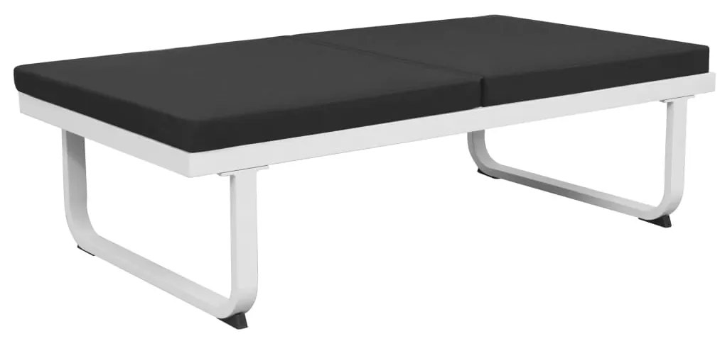 vidaXL Σαλόνι Κήπου 5 Τεμαχίων Μαύρο από Textilene / Αλουμίνιο