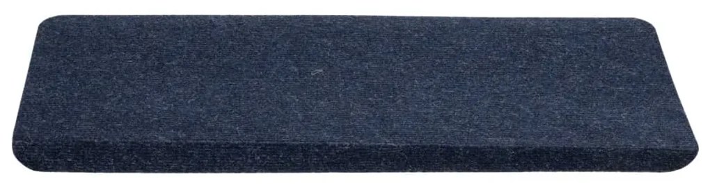 vidaXL Πατάκια Σκάλας Αυτοκόλλητα 15 τεμ. Μπλε 65x24,5x3,5 εκ.