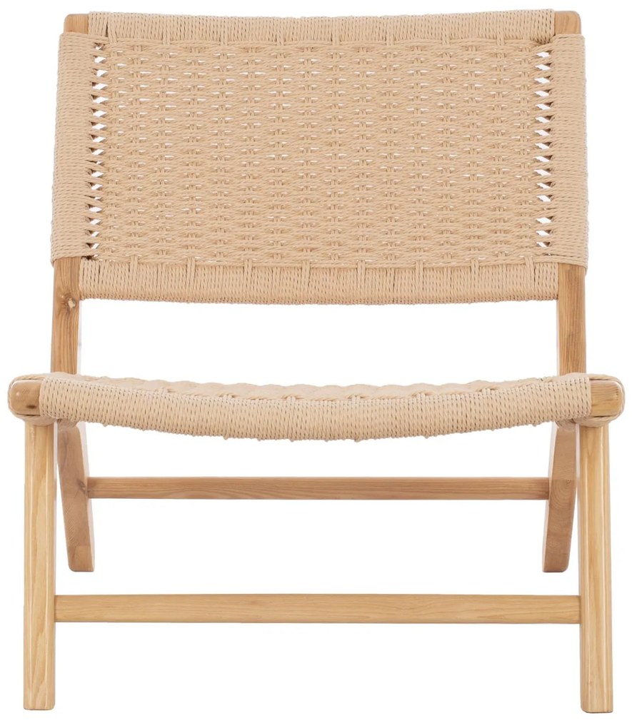 Πολυθρόνα ANIKA C8917.01 Ξύλινη με Πλέξη Σχοινί 67,5x75x73,5Yεκ. 67.5x75x73.5 εκ.