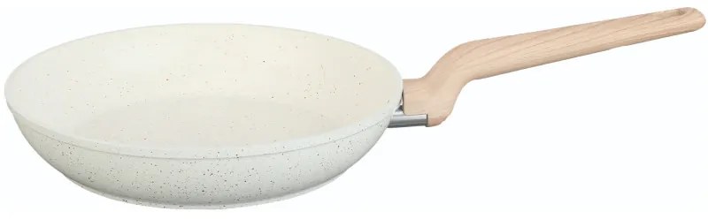 Κατσαρόλα Voltz Nice OV54419E20, 20x4.3 cm, Μαρμάρινο φινίρισμα, Επαγωγή, Κρέμα μελανζέ