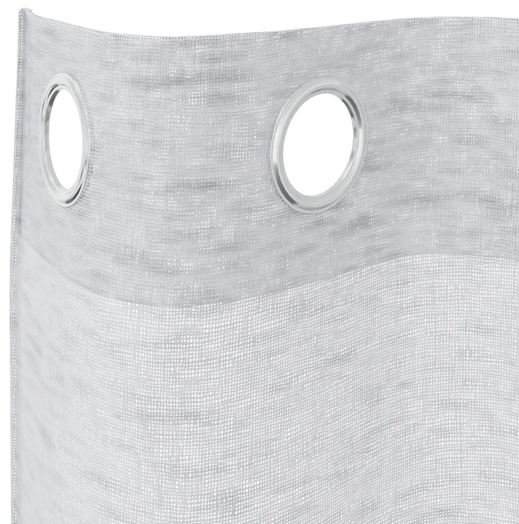 vidaXL Κουρτίνες 2 pcs Ανοιχτό γκρι 140 x 225 cm Πολυεστέρας