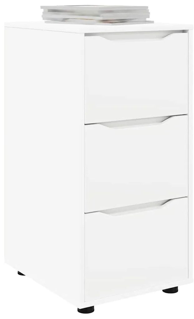 vidaXL Ντουλάπι αποθήκευσης Λευκό 40 x 48 x 81 εκ Επεξεργασμένο ξύλο