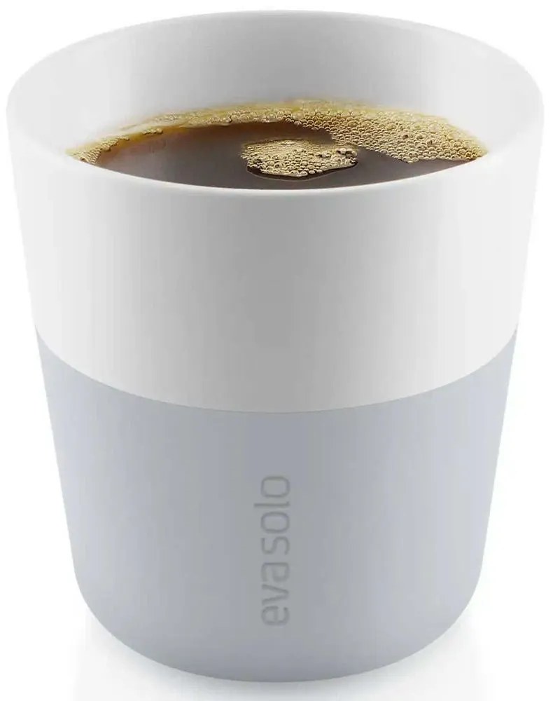 Φλυτζάνια Lungo Πορσελάνινα (Σετ 2Τμχ) 501045 230ml Light Grey Eva Solo Porcelain,Silicon