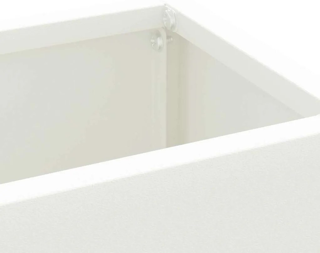 vidaXL Σχέδιο & βάση αποθήκευσης Λευκό 28 x 12 x 41 εκ Μέταλλο