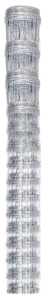 vidaXL Συρματόπλεγμα Περίφραξης Ασημί 50 x 1,6μ. Γαλβανισμένος Χάλυβας