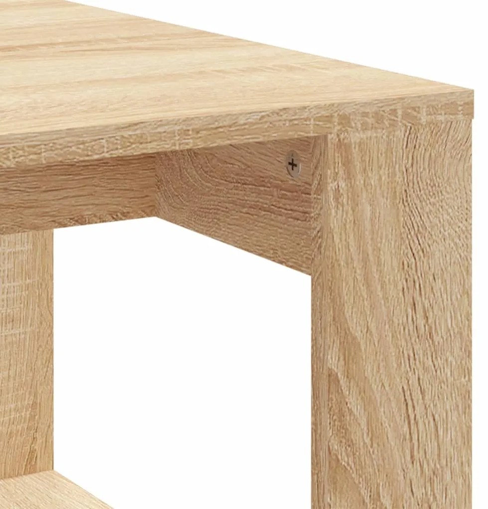 vidaXL Τραπεζάκι Σαλονιού Sonoma Δρυς 102 x 50 x 35 εκ. Επεξεργ. Ξύλο