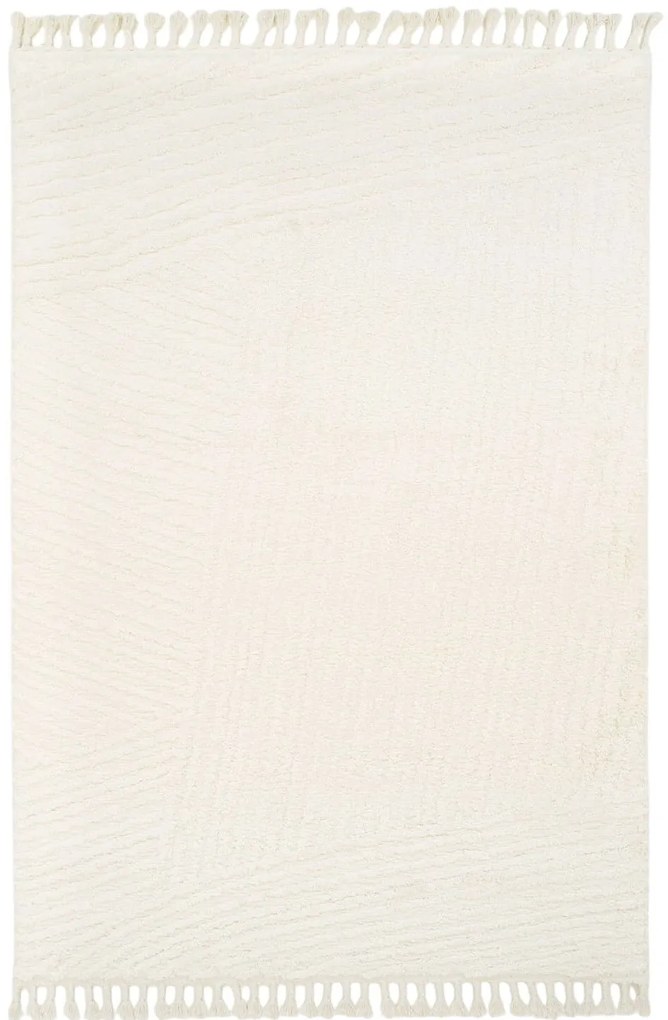 Χαλί ezzo Neve Shaggy E490A1A CREAM-80 x 150 εκ