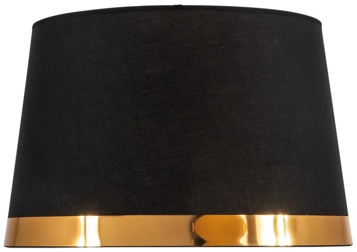 Καπέλο Φωτιστικού Ε27 Φ33cm Ύφασμα SPC 40 Arlight -284110-Μαύρο-Χρυσό 0284110
