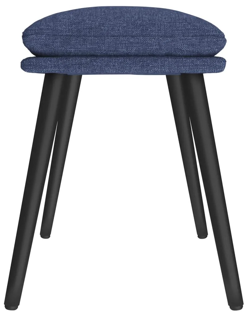 vidaXL Υποπόδιο Μπλε 45 x 29,5 x 39 εκ. Υφασμάτινο
