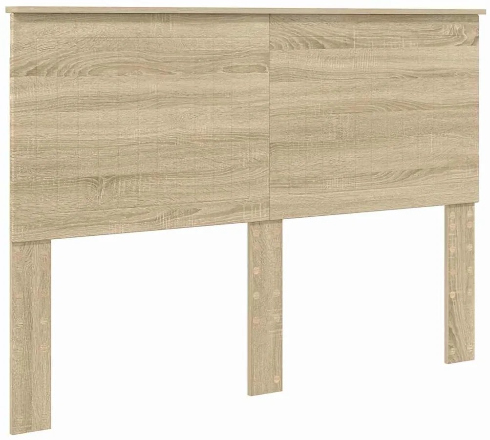 vidaXL Κεφαλάρι με κεφαλάρι Δρύς Sonoma 140 cm Επεξεργασμένο ξύλο