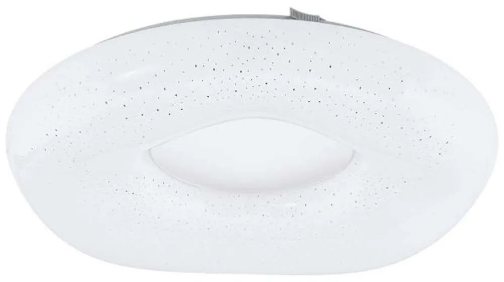 Φωτιστικό Οροφής-Πλαφονιέρα 99341 Zamudilo Led Ø400 Με Εφέ Κρυστάλλου White Eglo Metal, Plastic