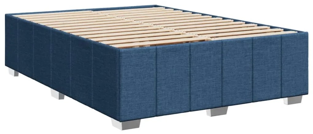 ΚΡΕΒΑΤΙ BOXSPRING ΜΕ ΣΤΡΩΜΑ ΜΠΛΕ 140X190 ΕΚ. ΥΦΑΣΜΑΤΙΝΟ 3293976