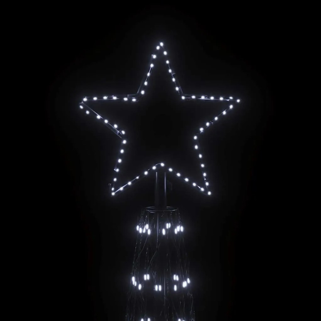 vidaXL Χριστουγεννιάτικο Δέντρο Κώνος 3000 LED Ψυχρό Λευκό 230x800 εκ.