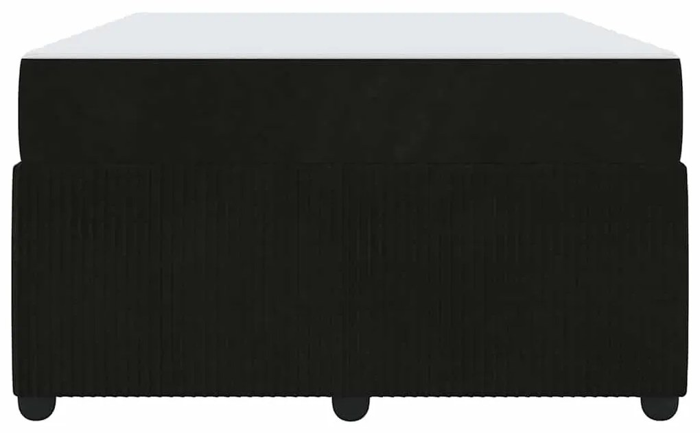 vidaXL Σκελετός κρεβατιού με στρώμα Μαύρο 120 x 190 cm Βελούδο