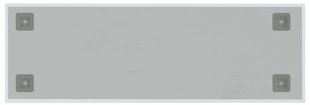 vidaXL Πίνακας Επιτοίχιος Μαγνητικός Λευκός 60x20 εκ. από Ψημένο Γυαλί
