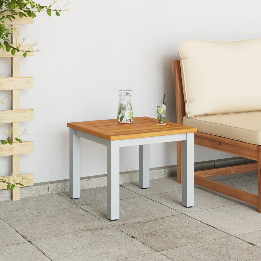 vidaXL Τραπέζι Κήπου 45x45x38 εκ. Συμπαγές Ξύλο Ακακίας