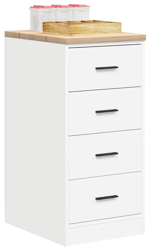 vidaXL ντουλάπι αποθήκευσης γκαράζ Λευκό 40x51x85 εκ μασίφ ξύλο πεύκο