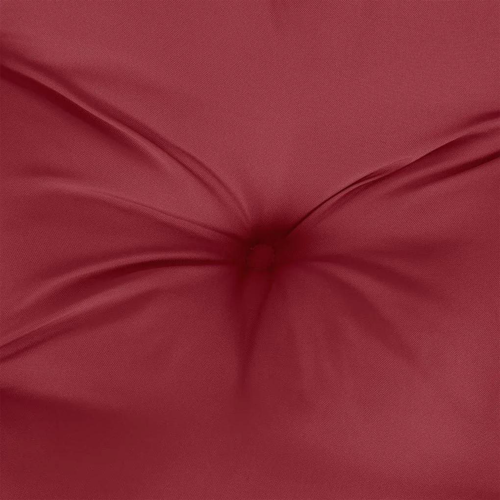 Μαξιλάρι Παλέτας Μπορτντό 60 x 40 x 12 εκ. Υφασμάτινο - Κόκκινο