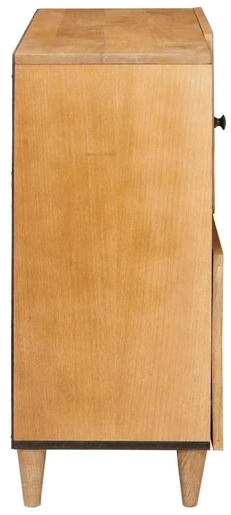 vidaXL Πλαϊνό γραφείο Ανοιχτό καφέ 33.5 x 80 x 75 εκ