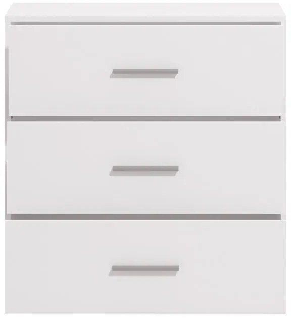 Κομότα - Συρταριέρα Garona 3F Λευκό 80,5x33x80,5 εκ. 80.5x33x80.5 εκ.