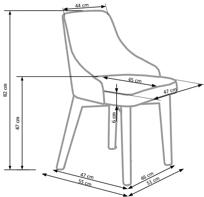 TOLEDO chair, color: honey oak DIOMMI V-PL-N-TOLEDO-D.MIODOWY-INARI95