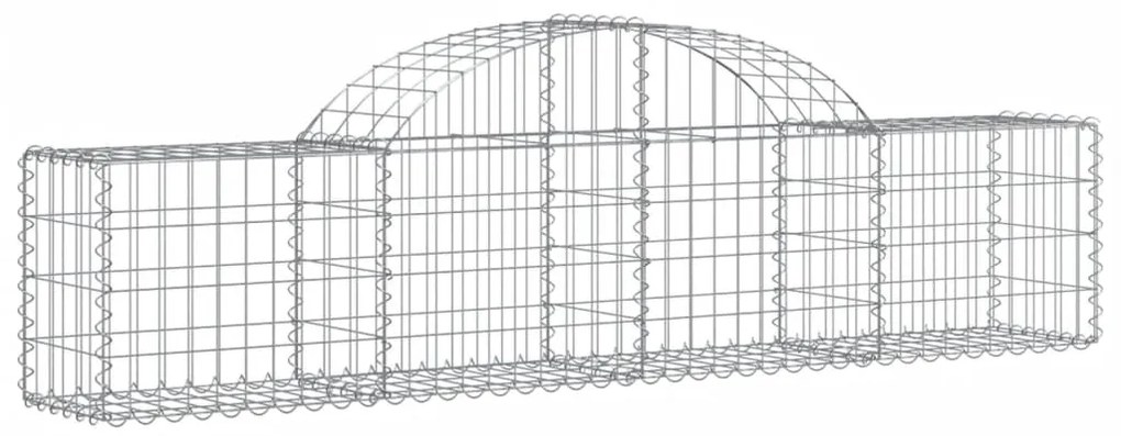 vidaXL Συρματοκιβώτια Τοξωτά 13 τεμ. 200x30x40/60 εκ. Γαλβαν. Ατσάλι