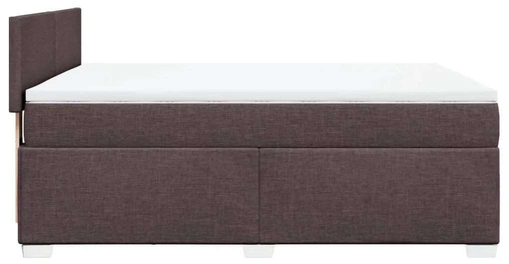 ΚΡΕΒΑΤΙ BOXSPRING ΜΕ ΣΤΡΩΜΑ ΣΚΟΥΡΟ ΚΑΦΕ 140X190 ΕΚ. ΥΦΑΣΜΑΤΙΝΟ 3288179