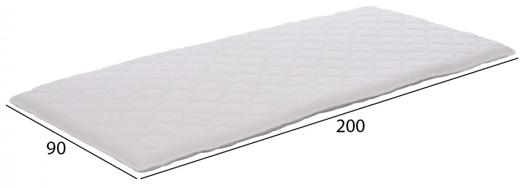 Ανώστρωμα Cloud λευκό 90x200 εκ. 90x200x5 εκ.
