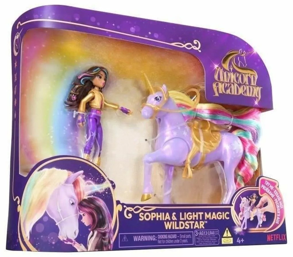 Κούκλα Spin Master SOPHIA Y WILDSTAR MAGIC LIGHT Academia Unicornio (4 Μονάδες)