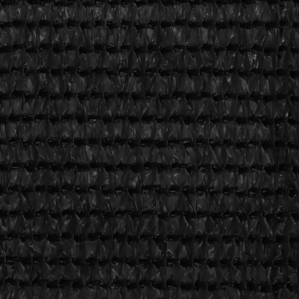 vidaXL Διαχωριστικό Βεράντας Μαύρο 90 x 400 εκ. από HDPE