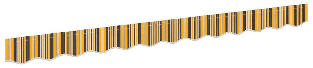 vidaXL Κουρτίνα για ομπρέλα 2.5 μ Πολύχρωμη 2.3x0.2 μ