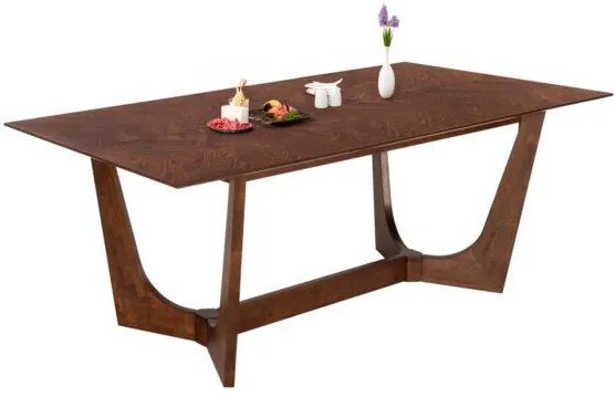 ΤΡΑΠΕΖΙ ΤΡΑΠΕΖΑΡΙΑΣ RIMER HM9742 MDF ΜΕ ΚΑΠΛΑΜΑ ΦΡΑΞΙΝΟΥ-ΚΑΡΥΔΙ ΧΡΩΜΑ 220X100x75Yεκ.