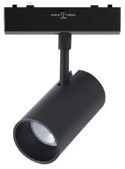 Μαγνητικό Σποτ Ράγας Ultra Thin LED 9W 3CCT Φ5cm InLight-TMU0110-Black-Μαύρο TMU0110-Black