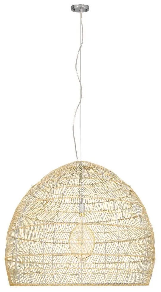 Φωτιστικό Οροφής Malibu 00974 1xΕ27 Φ100x86cm Beige GloboStar