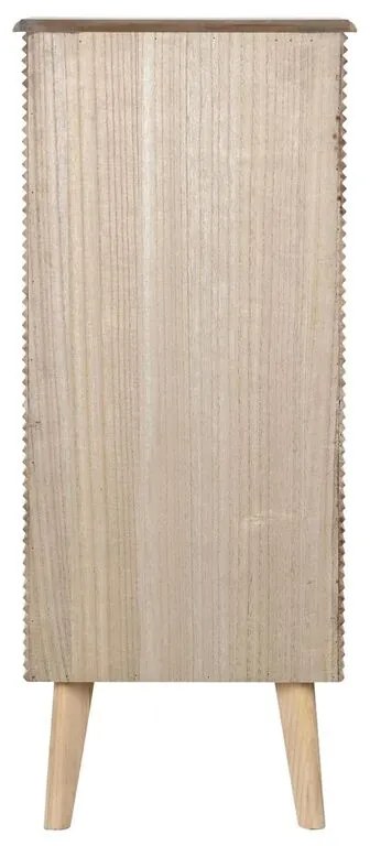 Συρταριέρα DKD Home Decor Χρυσό Ανοιχτό καφέ Ξύλο Ξυλο παουλόβνια Ξύλο MDF Scandi 45 x 40 x 100 cm 42 x 40 x 100 cm