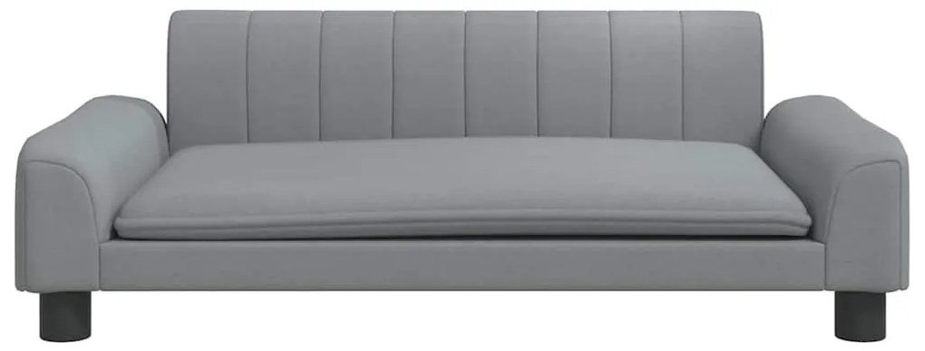 vidaXL Καναπές Παιδικός Ανοιχτό Γκρι 90 x 53 x 30 εκ. από Ύφασμα