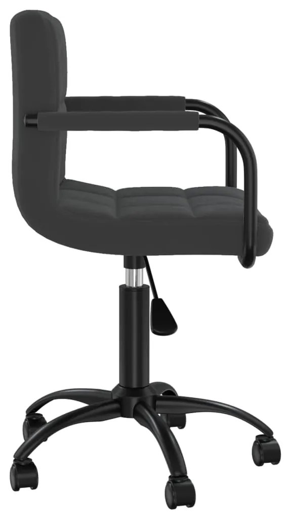 vidaXL Καρέκλες Τραπεζαρίας Περιστρεφόμενες 4 τεμ. Μαύρες Βελούδινες