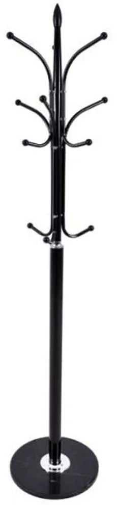 Καλόγερος Μεταλλικός 816200 175cm Black Ankor Metal,Marble