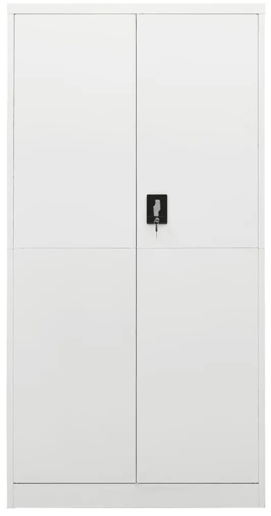 vidaXL Φοριαμός Λευκός 90 x 40 x 180 εκ. Ατσάλινος