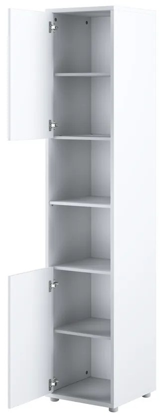 Σετ επίπλων Concept Pro Lenart AH145, Άσπρο, Πλαστικοποιημένη μοριοσανίδα, Τάβλες για Κρεβάτι, 140x200, Ενιαίος, Με κρεβάτι, Με πρόσθετο εξοπλισμό