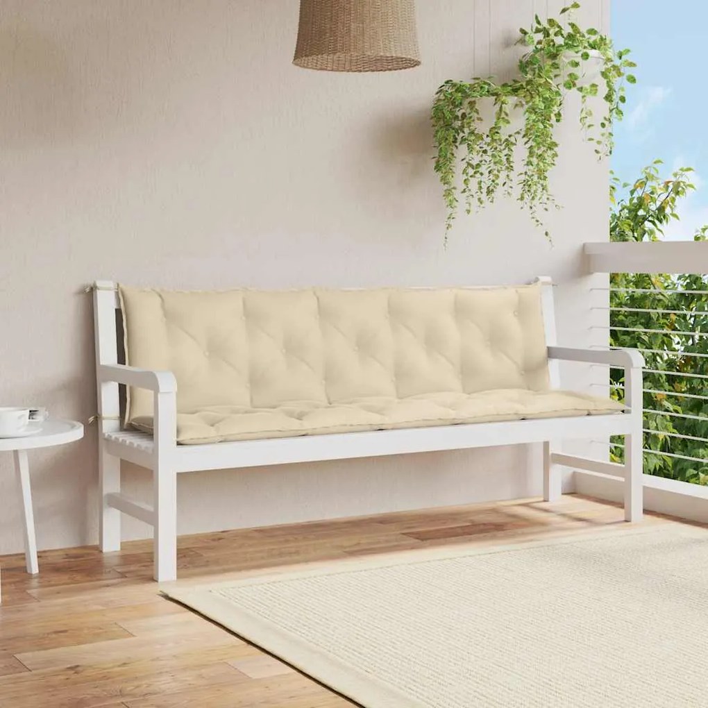 vidaXL Μαξιλάρι Πάγκου Κήπου Γκρι 180x(50+50)x7 εκ. Ύφασμα Oxford