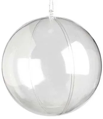 Χριστουγεννιάτικη Μπάλα Διάφανη Ανοιγόμενη 10cm 55100