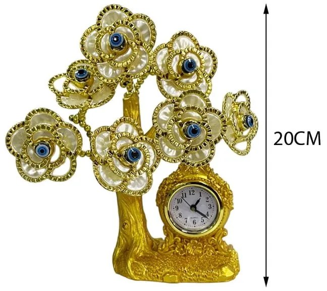 Διακοσμητικό με μπλε μάτια με ρολόι - Decoration with blue eyes