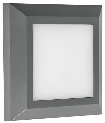 ΦΩΤΙΣΤΙΚΟ ΤΟΙΧΟΥ SLIM LED 3W IP65 230V 3CCT 125X125mm ΓΡΑΦΙΤΗΣ PRO ARTE ILLUMINA Eurolamp 145-52087