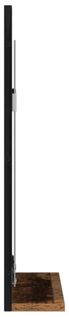 vidaXL Καθρέφτης Μπάνιου  Ξύλο Παλαιού Στυλ 50x12x60 εκ. Κατασκευασμένο από Μηχανικά Ξύλα
