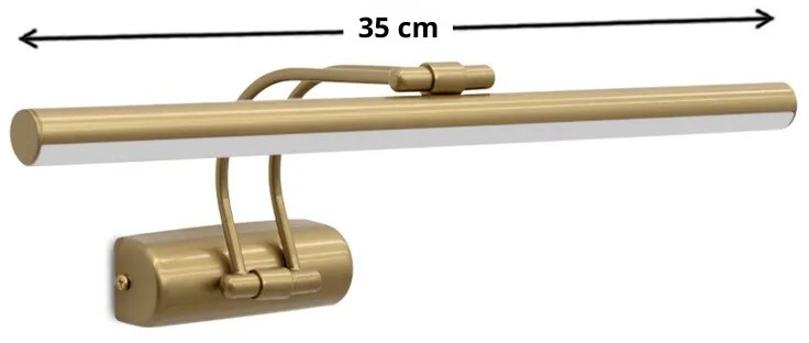 Απλίκα καθρέπτη μπάνιου LED Strop Megapap μεταλλική χρώμα χρυσό 35εκ. - GP030-0139,3