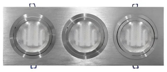 Χωνευτό Σποτ Οροφής-Τοίχου Κινητό AR111 3x100W Αλουμίνιο 3-6701366 Lumen-3-6701366-Αλουμίνιο 3-6701366