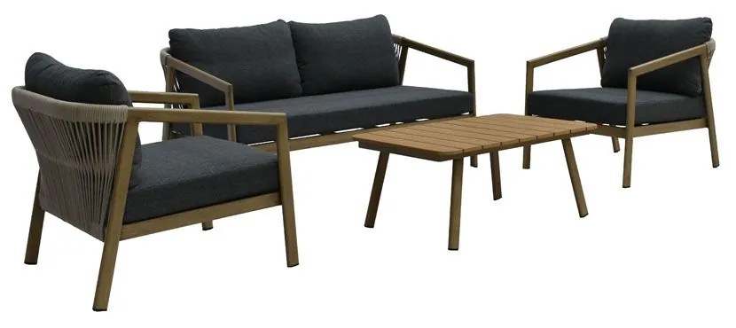 ΣΑΛΟΝΙ MADERA SET 1+2+1 ΦΥΣΙΚΟ ΓΚΡΙ